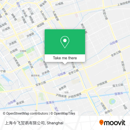 上海今飞贸易有限公司 map