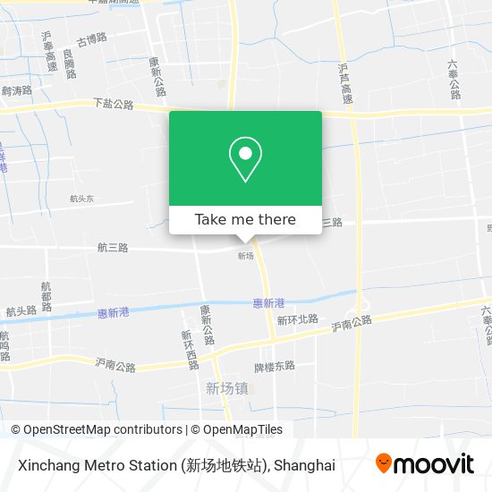 Xinchang Metro Station (新场地铁站) map