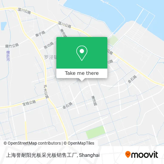 上海誉耐阳光板采光板销售工厂 map