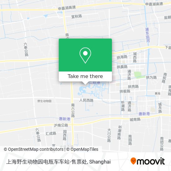 上海野生动物园电瓶车车站-售票处 map