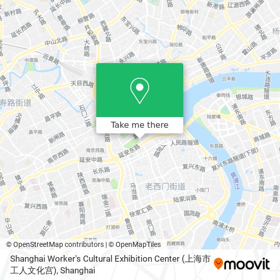 Shanghai Worker's Cultural Exhibition Center (上海市工人文化宫) map