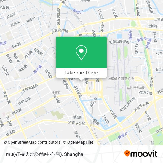 mu(虹桥天地购物中心店) map