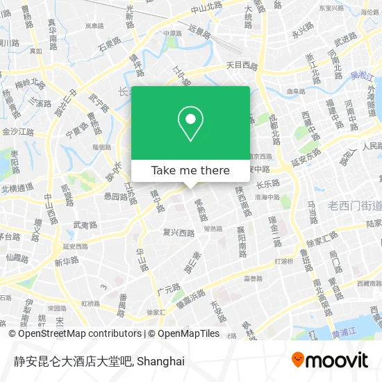 静安昆仑大酒店大堂吧 map