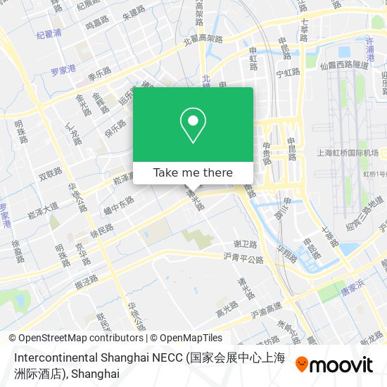 Intercontinental Shanghai NECC (国家会展中心上海洲际酒店) map