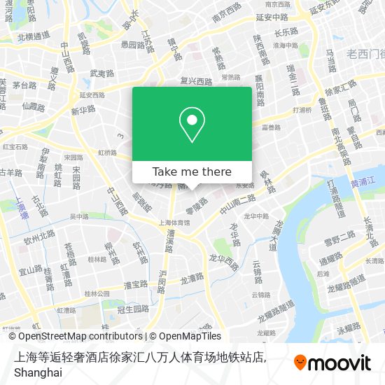 上海等逅轻奢酒店徐家汇八万人体育场地铁站店 map