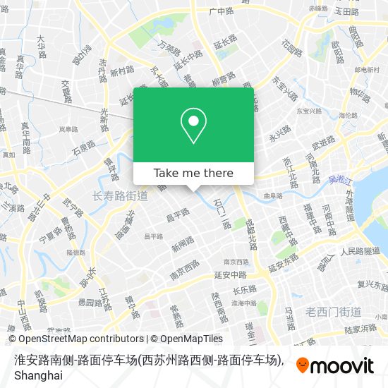 淮安路南侧-路面停车场(西苏州路西侧-路面停车场) map