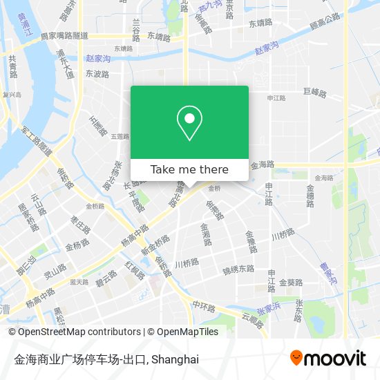 金海商业广场停车场-出口 map