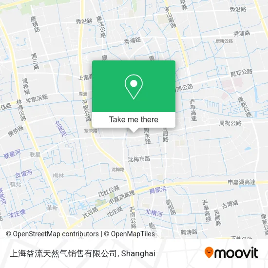 上海益流天然气销售有限公司 map