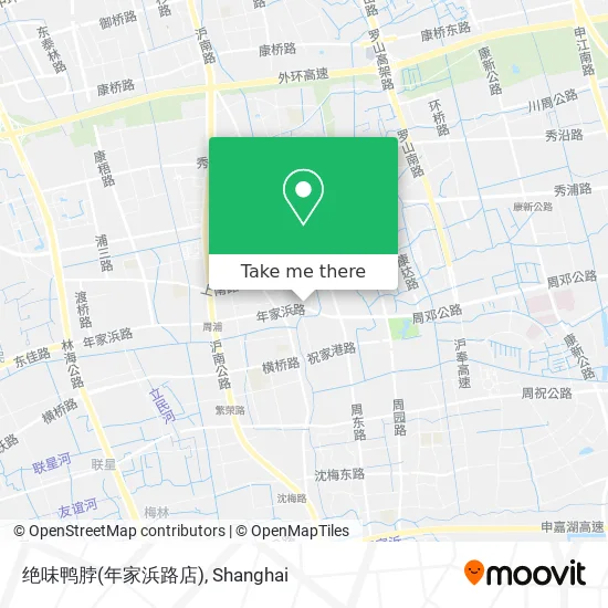 绝味鸭脖(年家浜路店) map