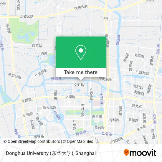 Donghua University (东华大学) map