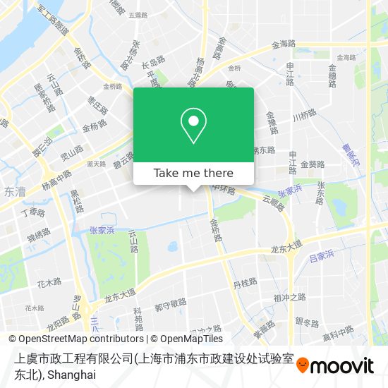 上虞市政工程有限公司(上海市浦东市政建设处试验室东北) map
