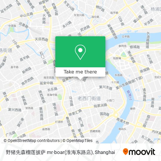 野猪先森榴莲披萨 mr·boar(淮海东路店) map