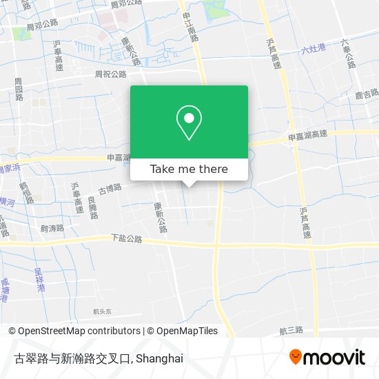 古翠路与新瀚路交叉口 map