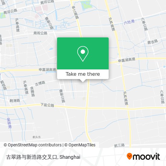 古翠路与新浩路交叉口 map