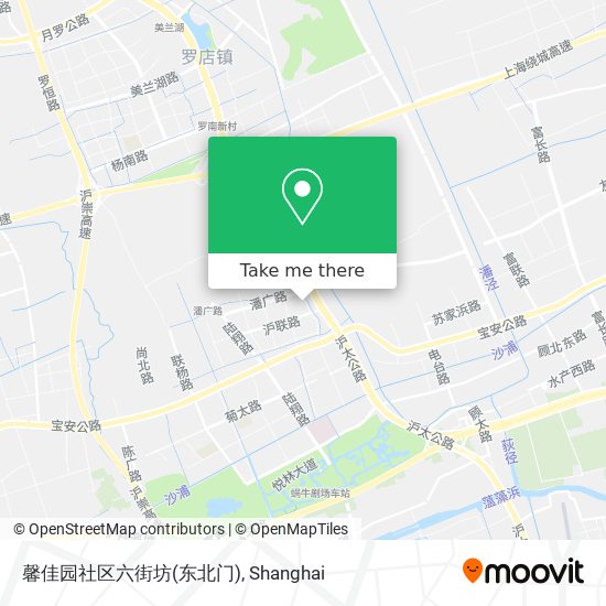 馨佳园社区六街坊(东北门) map