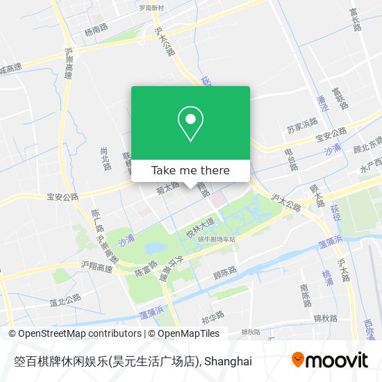 箜百棋牌休闲娱乐(昊元生活广场店) map