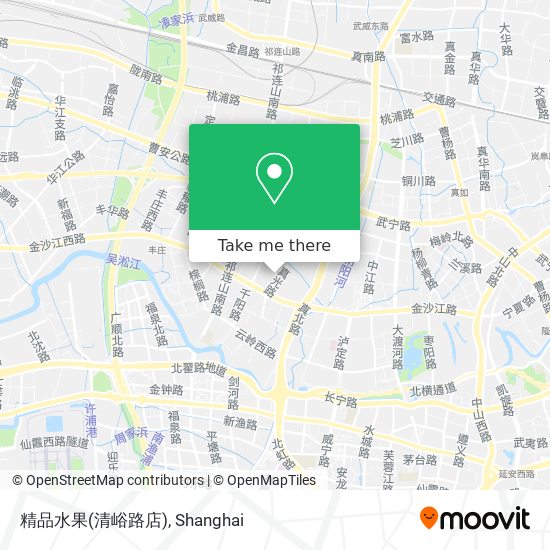 精品水果(清峪路店) map