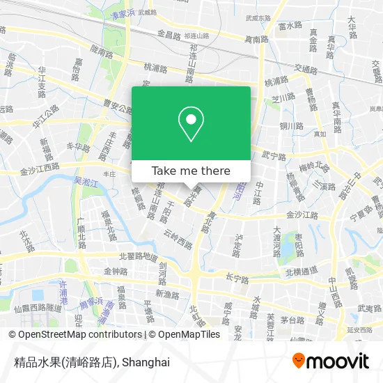 精品水果(清峪路店) map