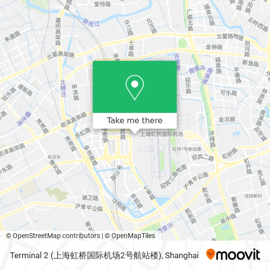 Terminal 2 (上海虹桥国际机场2号航站楼) map