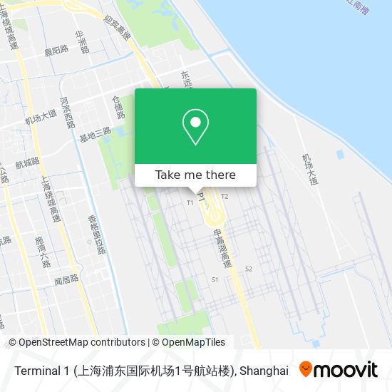 Terminal 1 (上海浦东国际机场1号航站楼) map