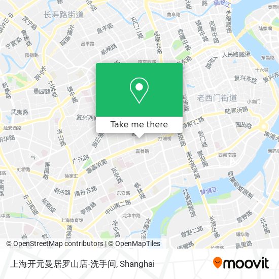 上海开元曼居罗山店-洗手间 map
