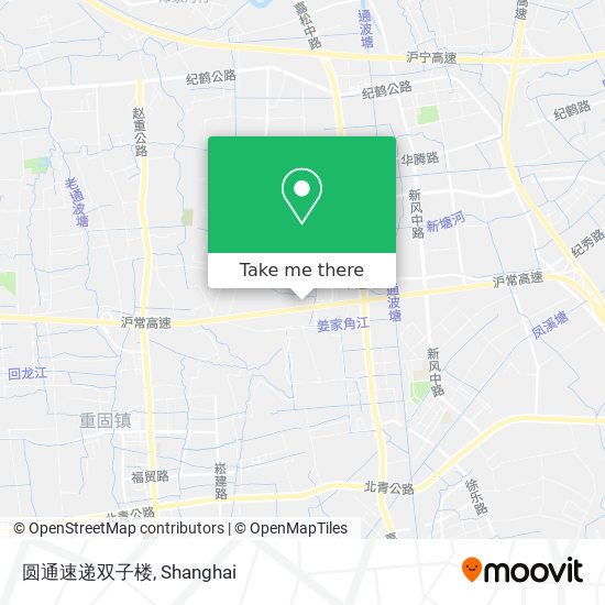 圆通速递双子楼 map