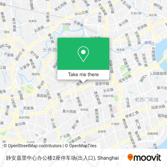 静安嘉里中心办公楼2座停车场(出入口) map