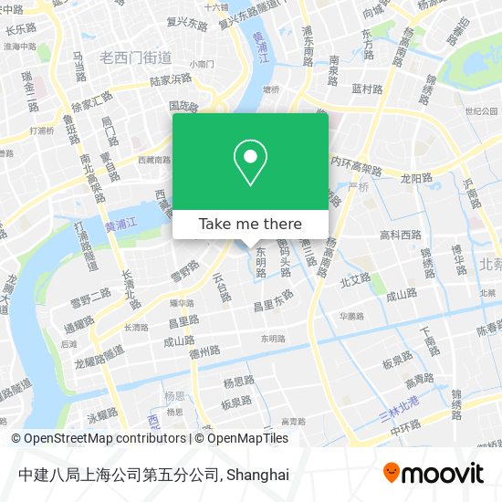 中建八局上海公司第五分公司 map