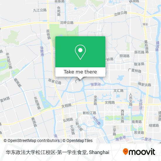 华东政法大学松江校区-第一学生食堂 map