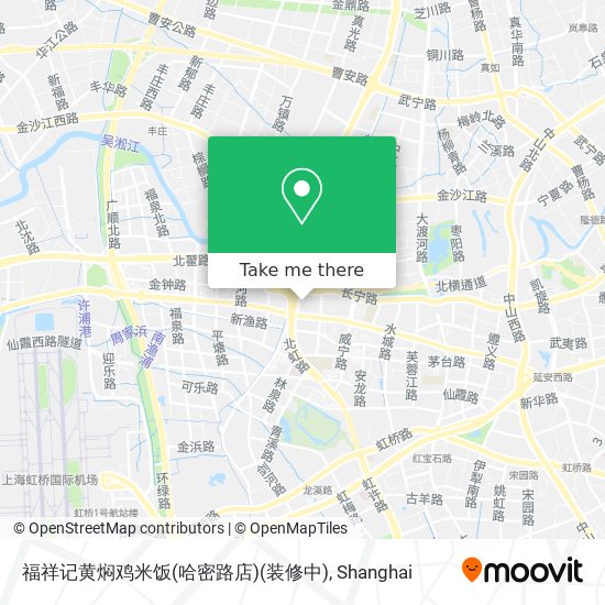 福祥记黄焖鸡米饭(哈密路店)(装修中) map