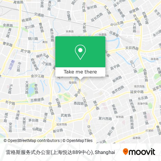 雷格斯服务式办公室(上海悦达889中心) map