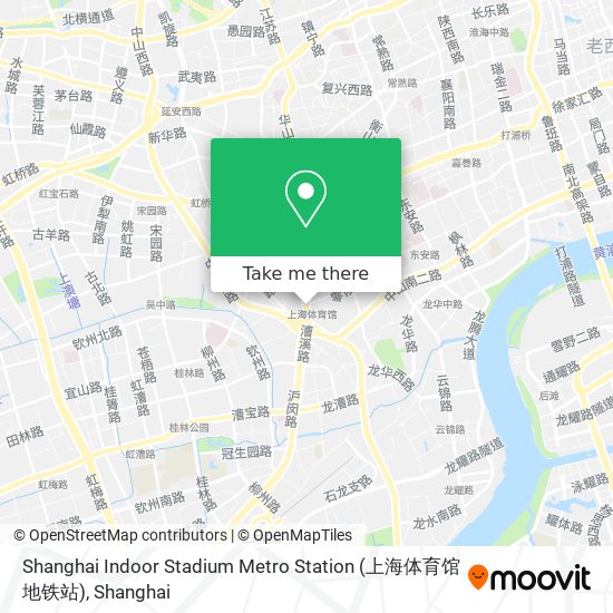 Shanghai Indoor Stadium Metro Station (上海体育馆地铁站) map