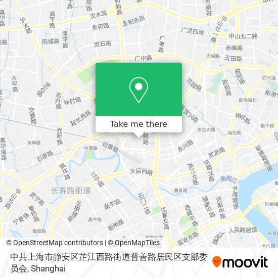 中共上海市静安区芷江西路街道普善路居民区支部委员会 map