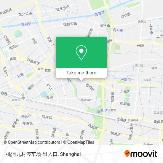 桃浦九村停车场-出入口 map