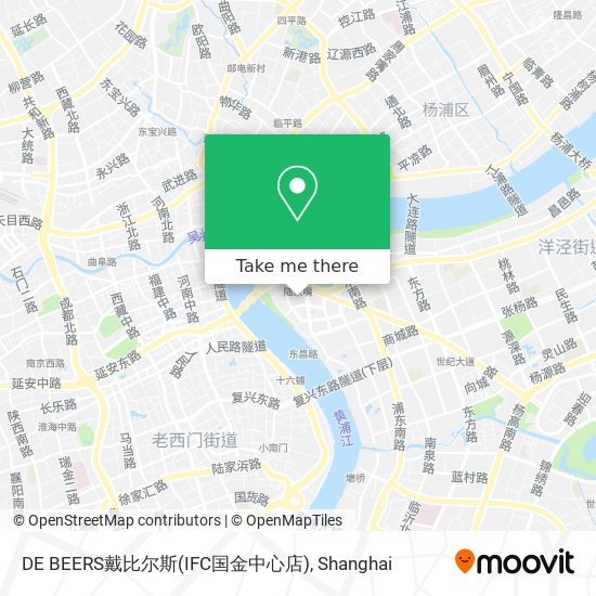 DE BEERS戴比尔斯(IFC国金中心店) map