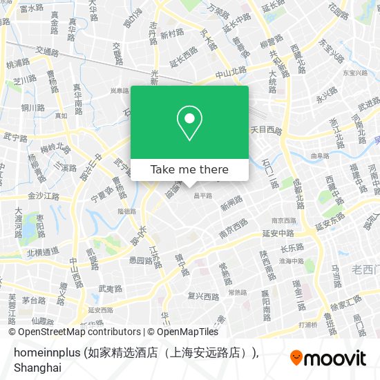 homeinnplus (如家精选酒店（上海安远路店）) map