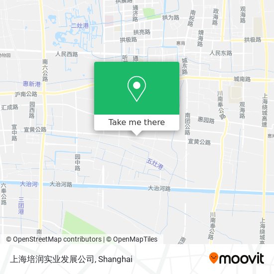 上海培润实业发展公司 map