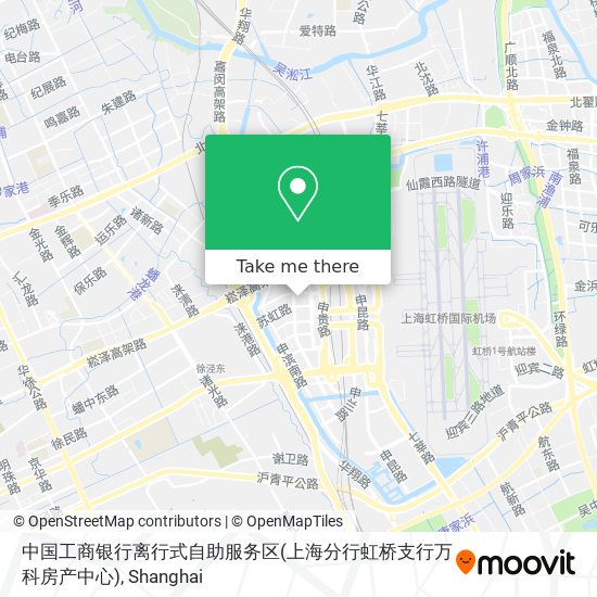 中国工商银行离行式自助服务区(上海分行虹桥支行万科房产中心) map