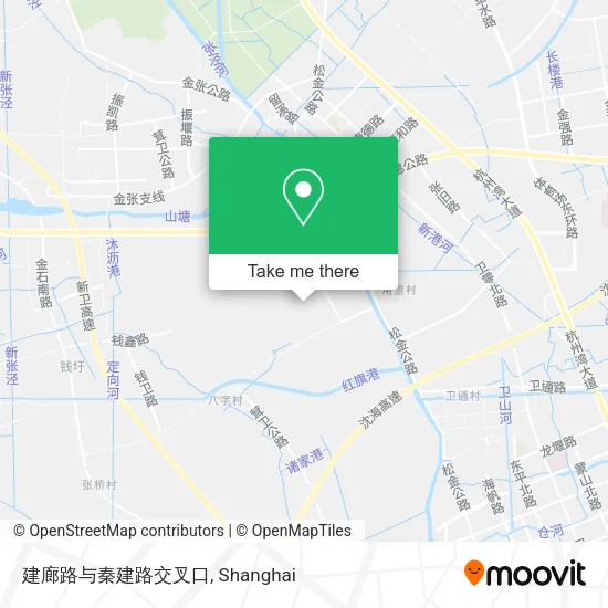 建廊路与秦建路交叉口 map