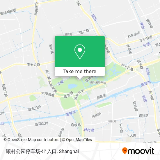 顾村公园停车场-出入口 map