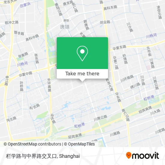 栏学路与中界路交叉口 map