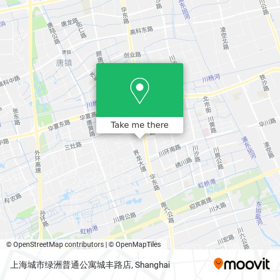 上海城市绿洲普通公寓城丰路店 map