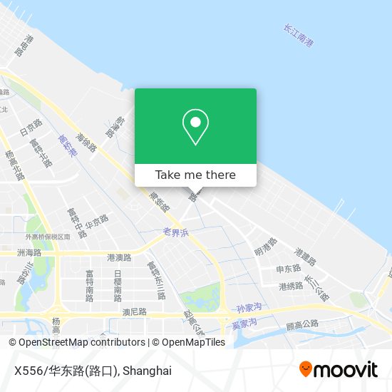 X556/华东路(路口) map