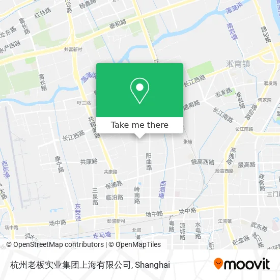 杭州老板实业集团上海有限公司 map