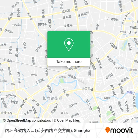 内环高架路入口(延安西路立交方向) map
