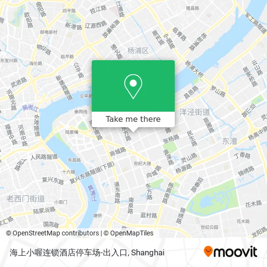 海上小喔连锁酒店停车场-出入口 map
