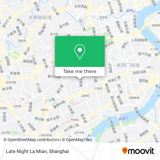 Late Night La Mian map