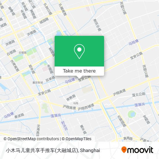 小木马儿童共享手推车(大融城店) map