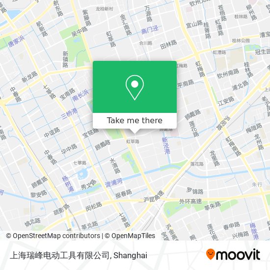 上海瑞峰电动工具有限公司 map