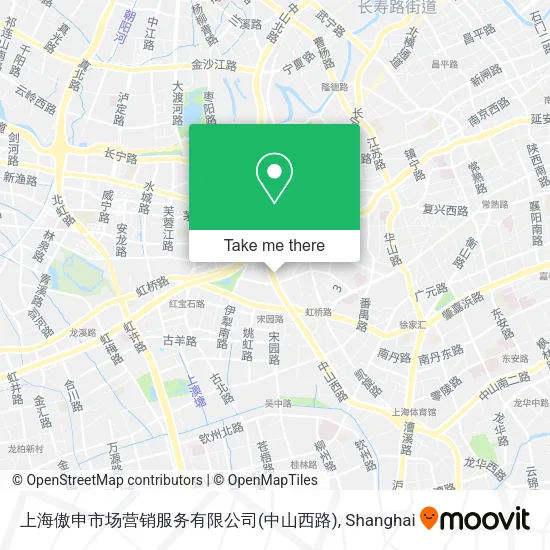 上海傲申市场营销服务有限公司(中山西路) map